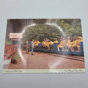 Iron Mountain Iron Mine Underground Mine Train Postcard Vulcan Michigan Dexter